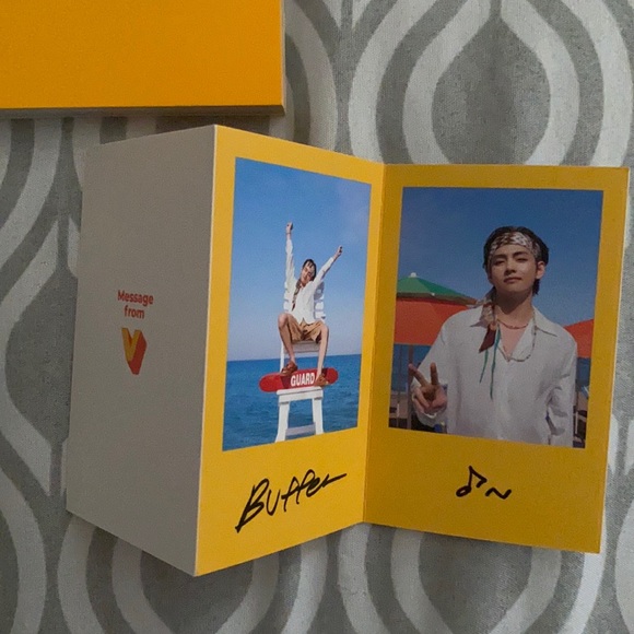 🧡BTS Butter Cream Ver. Jungkook PC + V Message Card🧡 - Picture 4 of 4